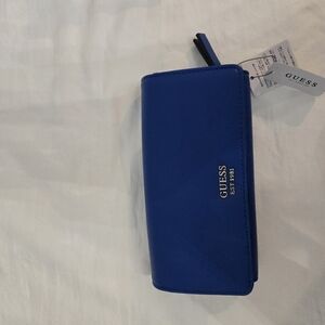 Guess Vibrant Blue Wallet Never Used With Tags